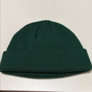 Kids Deep Green Knit Beanie